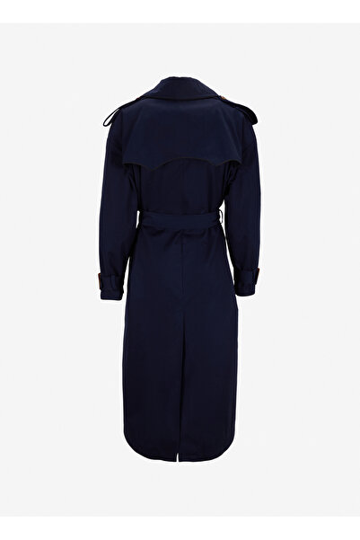Sorbe Lacivert Kadın Trençkot MASCULINE TRENCH 9018