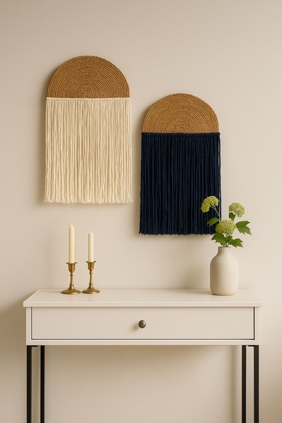 AYBÜK PABUÇ PİNTEREST TARZI MAKROME DUVAR SÜSÜ MAKROME DUVAR DEKORASYONU