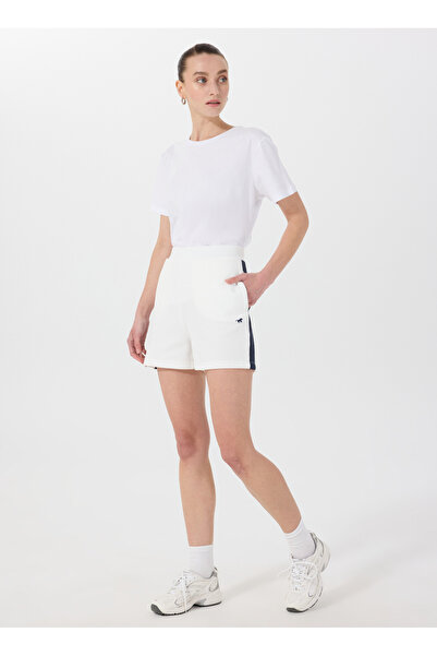 Mustang Yüksek Bel Normal Beyaz Kadın Şort M5SL-SRT1654