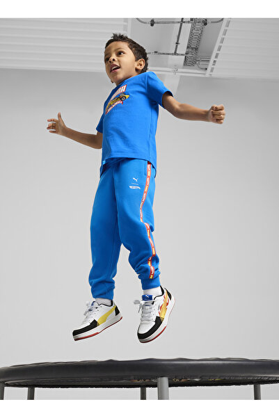 Puma Normal Paça Mavi Erkek Çocuk Eşofman Altı 63007258-PUMA X HOT WHEELS Sweatpan