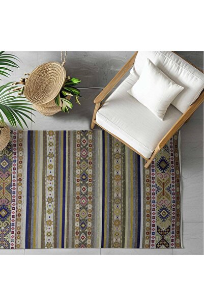 Al Kaffary Carpet Carpet Bashayer,Traditional Rug of Saudi Heritage,Striped P...