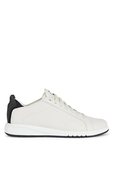 Geox Beyaz - Siyah Erkek Günlük Ayakkabı U AERANTIS A