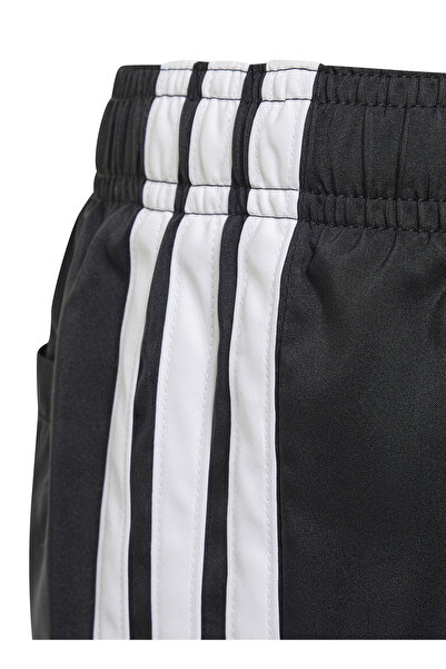 adidas Bağlamalı Bel Normal Siyah - Beyaz Erkek Çocuk Şort JD8013-3S SHORTS BY