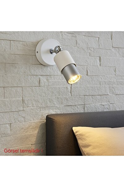 Bozyaka Aydınlatma Lotus Single Decorative Korm and White Movable Wall Sconce - Daylight Led Bulb Included