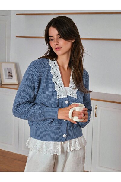 ikomteks Brodeli V Yaka Hırka