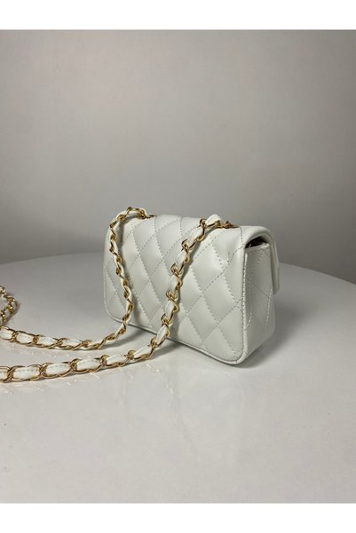 BK Bags & Accessories Mini Quilted Knitted Chain Women's Hand and Shoulder Bag