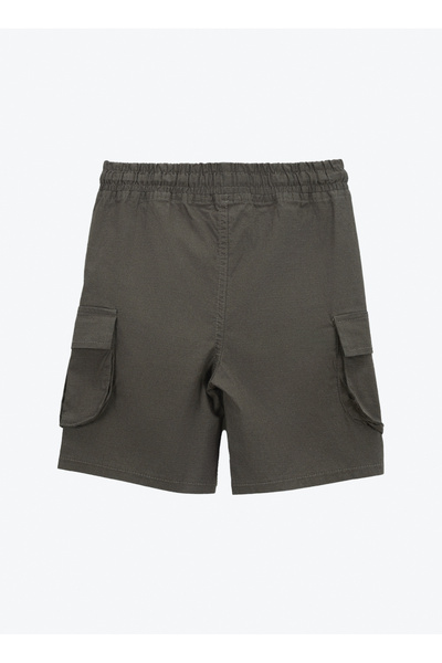 Jeep Lastikli Bel Relaxed Haki Erkek Çocuk Şort J5SB-SHT7898