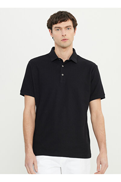 ALTINYILDIZ CLASSICS Altınyıldız Classics Guler polo Negru Bărbați tricou ACE...