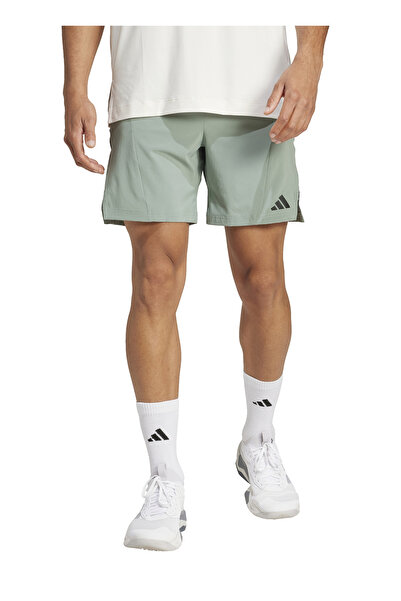 adidas JI8138 D4T SHORT Yeşil Lastikli Bel Regular Fit Düz Erkek Şort