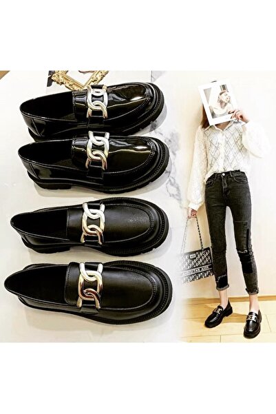 İsmet metal aksesuar إبزيم أمامي للأحذية إكسسوار معدني نيكل أسود (زوج واحد)