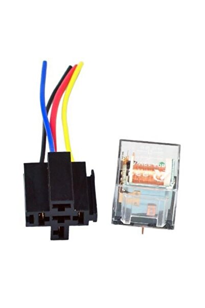 Genel Markalar 12 Volt 30/40 Amper Şeffaf Role Ve Soketi 5 Fişli