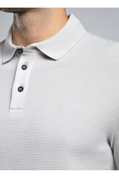 Lee Cooper Ecru Men's Polo T-Shirt 252 Lcm 242013 Tyler Ecru
