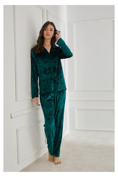 Mihra jan jan Kadife Pijama Takımı