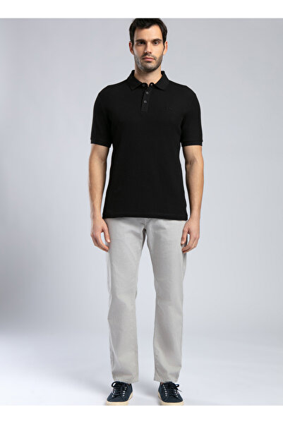 Lee Cooper Black Men's Polo T-Shirt 252 Lcm 242013 Tyler Black