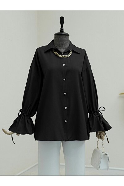 HİJABAYA Сорочка з пілізею та збірками на рукавах