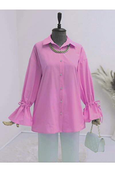 HİJABAYA Сорочка з пілізею та збірками на рукавах