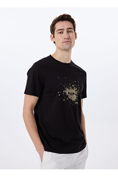 Jeep Siyah Erkek Relaxed Baskılı T-Shirt J5SM-TST7241