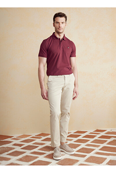 BROOKS BROTHERS Normal Bel Düz Paça Standart Bej Erkek Pantolon BBSS25MPT001