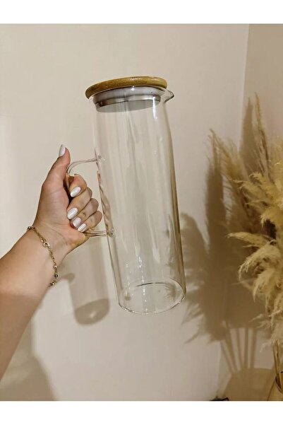 Vera Bambu Zarafet ve Sağlık Bir Arada: Borosilikat Cam Bambu Kapaklı 1500 ml...