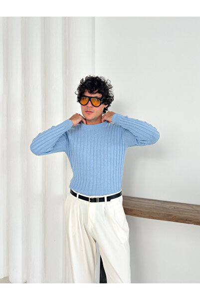 YONEZ MODA Πλεκτό πουλόβερ - Σχέδιο Crew Neck