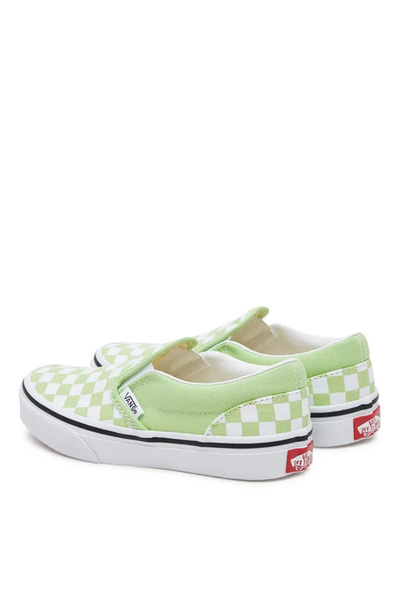 Vans Açık Yeşil Erkek Çocuk Yürüyüş Ayakkabısı VN000D0JE2Y1-Classic Slip-On