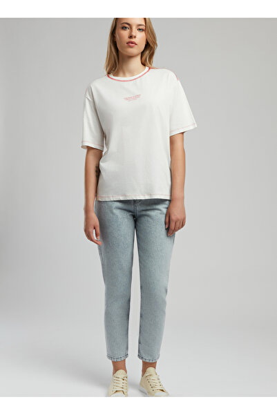 Lee Cooper Ψηλόμεσο στενό παντελόνι Mom Fit Γυναικείο τζιν παντελόνι 252 LCF 121017 MARLYN BOLEYN BLUE