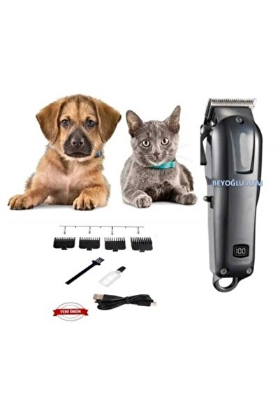 Ferminex Şarjlı Kedi Köpek Tıraş Makinesi Evcil Hayvan Tüy Kesme Traş Makinas...
