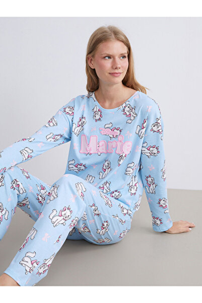 LC Waikiki LCW Young Bisiklet Yaka Marie Baskılı Kadın Pijama Takımı