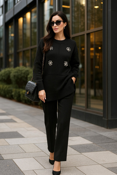 DAMGA Collection Double Suit Knitwear Bottom Top