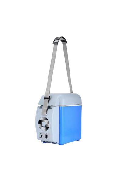 OEM Portable Car Refrigerator with Cooling/Heating Function, 12V, 7.5L Capacity, Blue-Grey