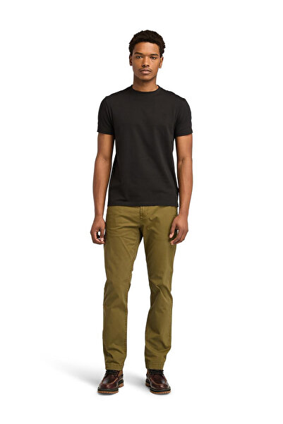 Timberland DUNSTAN RIVER Μπλουζάκι με κοντό μανίκι μαύρο με λαιμόκοψη με λεπτή εφαρμογή απλό ανδρικό μπλουζάκι