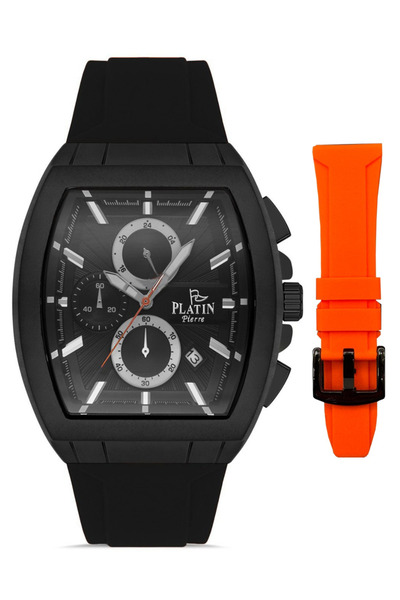 Platin Pierre Hds-Pl-1000Gd-Zq2 Silicone Cord Functions Active Square Men's W...