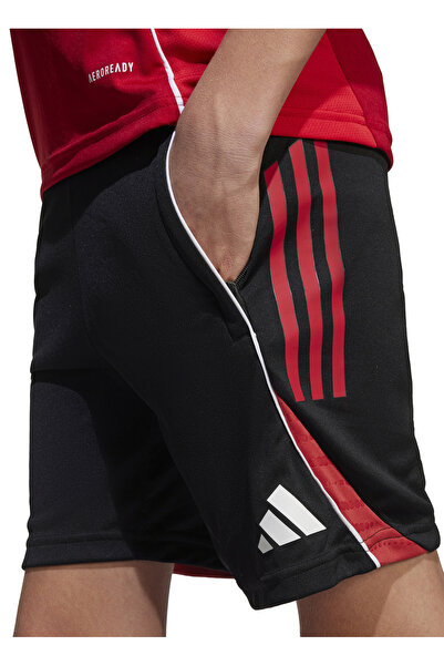 adidas Bağlamalı Bel Normal Siyah - Kırmızı - Beyaz Erkek Çocuk Şort JI6487-TIRO25C TR SHOY