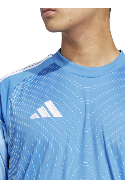 adidas JI9722 T25 C GK JSY LM Mavi Yuvarlak Yaka Normal Kalıp Erkek Forma