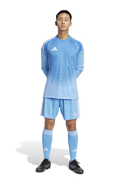 adidas JI9722 T25 C GK JSY LM Mavi Yuvarlak Yaka Normal Kalıp Erkek Forma