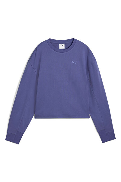 Puma 68505846 HER Розслаблений екіпаж Морський круглий комір Регулярний крій Прямий жіночий світшот