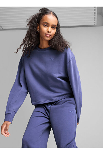 Puma 68505846 HER Розслаблений екіпаж Морський круглий комір Регулярний крій Прямий жіночий світшот