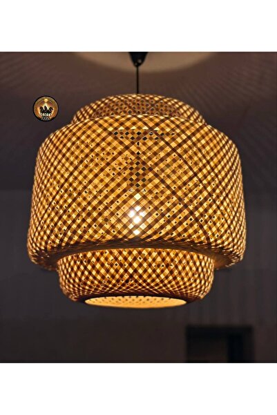 ışıksan aydınlatma Ibiza Bambu Avize Ada Esintisinin Canlılığı Çap: 40CM