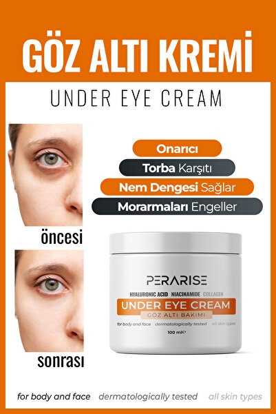 PeraRise Göz Altı Torbası, Göz Çevresi Morluk Ve Ince Çizgi Karşıtı, Aydınlat...