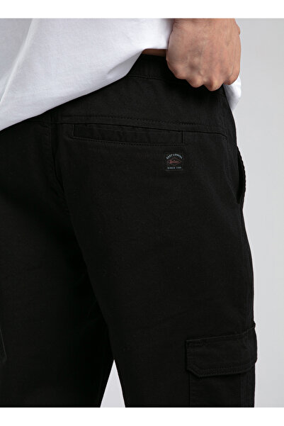 Lee Cooper Düz Paça Siyah Erkek Kargo Pantolon 252 LCM 221012 JOGGER