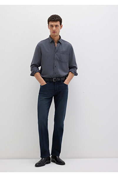 Mavi Anthracite Tencel Tm Lyocell Shirt Regular Fit / Regular Cut 0211647-80106