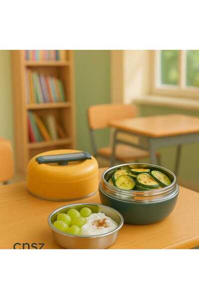 CNSZ Nutrition container - suitable for liquid foods - 6/12 hour thermos feature / stainless steel lunch box