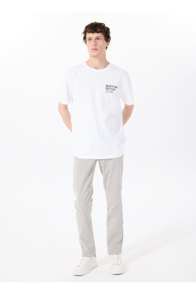 Mustang Orta Bel Slim Fit Açık Gri Erkek Denim Pantolon VEGAS SLIM - 1320