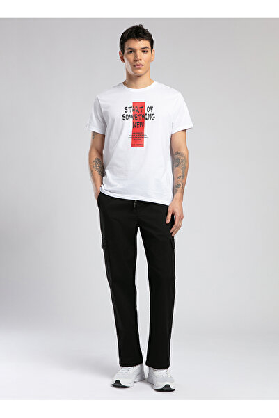 Lee Cooper Düz Paça Siyah Erkek Kargo Pantolon 252 LCM 221012 JOGGER