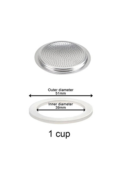 Choice 1 cup sieve Coffee Silicone Ring Italian Moka Pot Flexible Washer Gasket Ring Coffeeware Replace For