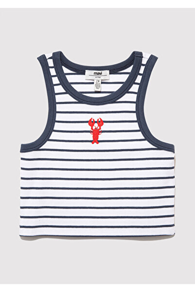 Mavi Lobster Embroidered Undershirt Fitted / Body Fitting Cut 7610334-89154