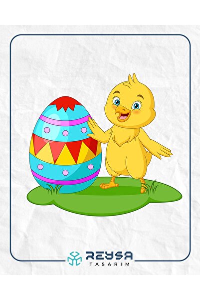 Reysa Tasarım Easter Egg Chick Wall Sticker