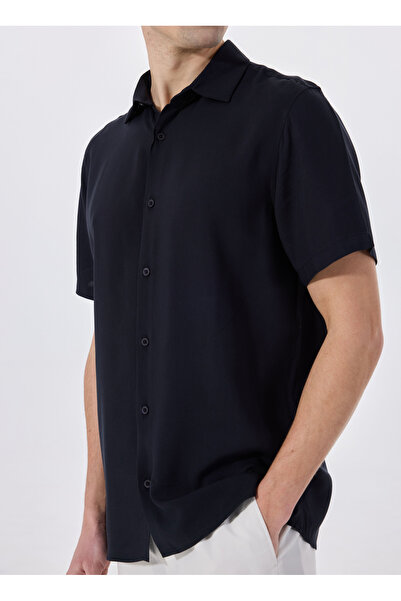 LİMON COMPANY Lacivert Erkek Basic Gömlek MML5SM-GML 9536