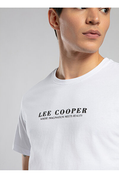 Lee Cooper Crew Neck White Men's T-Shirt 252 Lcm 242028 Antonia White