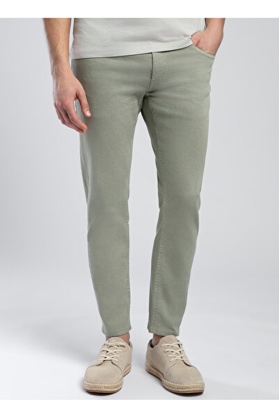 Lee Cooper Normal Bel Slim Tapered Khaki Men's Chino Pants 252 Lcm 221008 Lonce Khaki